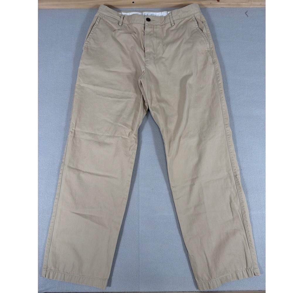 Dockers Field Khaki Mens 34x32 Tan Cotton Straight Leg Chino Pants work